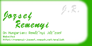jozsef remenyi business card